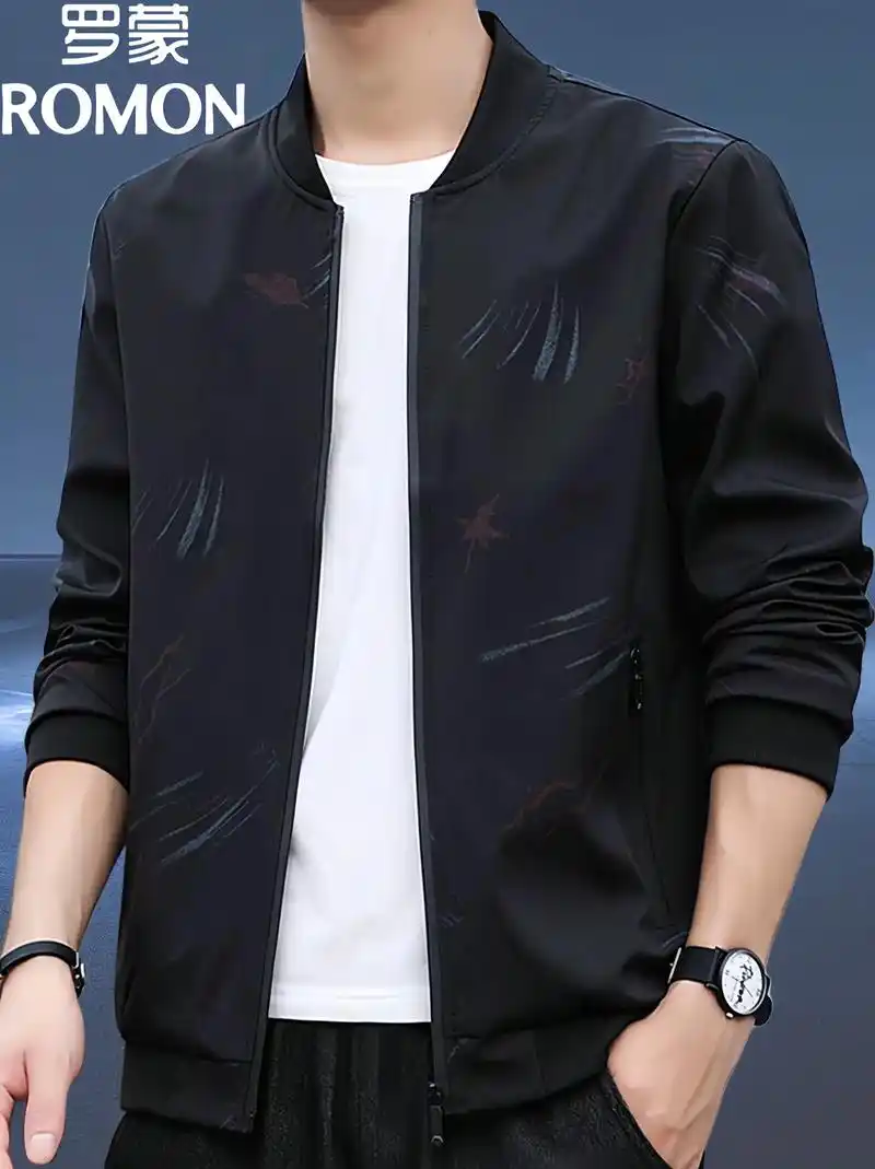 罗蒙男装夹克春秋季商务休闲男士外套!兄弟们