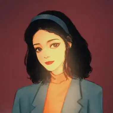 手绘成熟女人味头像高清好看的成熟气质女头高清手绘图片