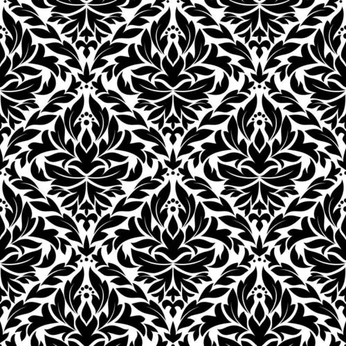 矢量的黑色花纹图案背景