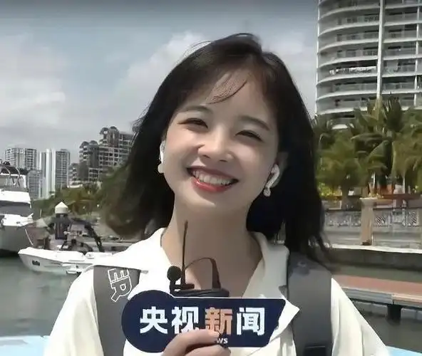 王冰冰治愈系笑容的央视美女记者