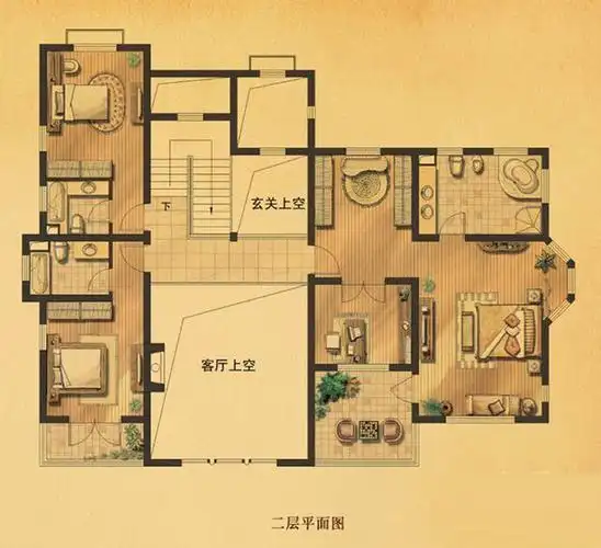 星河丹堤英伦风200平复式