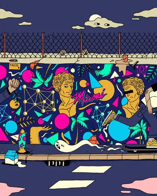 意大利插画设计师carloquaranta的fluoillustrationscollection插