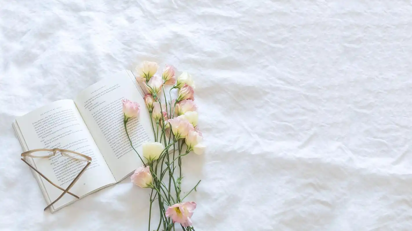 清新静物书籍创意桌面壁纸高清大图预览1920x1080_风格壁纸下载_美桌