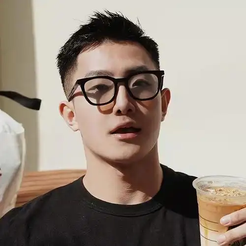 大框眼镜男适合胖子大脸男生专用加宽黑粗镜框防蓝光变色近视眼镜