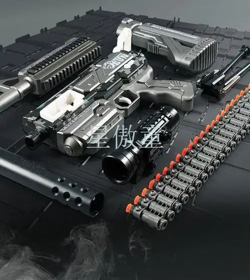 儿童仿真电动玩具男孩m416软脱壳突击突击枪6一10岁13岁礼物 手动m416