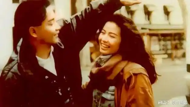 1991年,法国街头,张国荣和钟楚红的珍贵合影