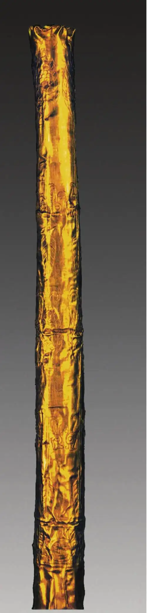 goldstaff商代中晚期之际(公元前1300~前1200年),广汉三星堆博物馆藏