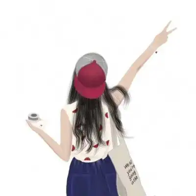 手绘头像女生唯美 简单气质彩色手绘女生头像 - 女生头像 - 潮人个性