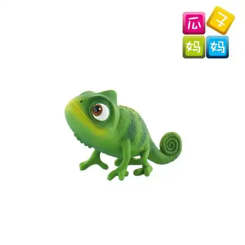 bullyland 迪士尼 disney 长发公主 变色龙 帕斯卡尔 公仔12422