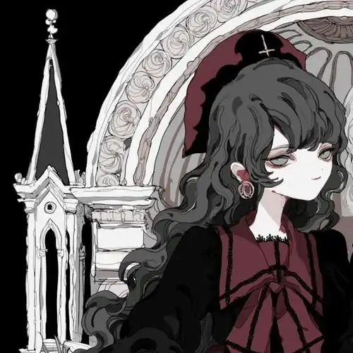 暗黑系动漫小仙女闺蜜头像安慰你的痛保护着你从始至终