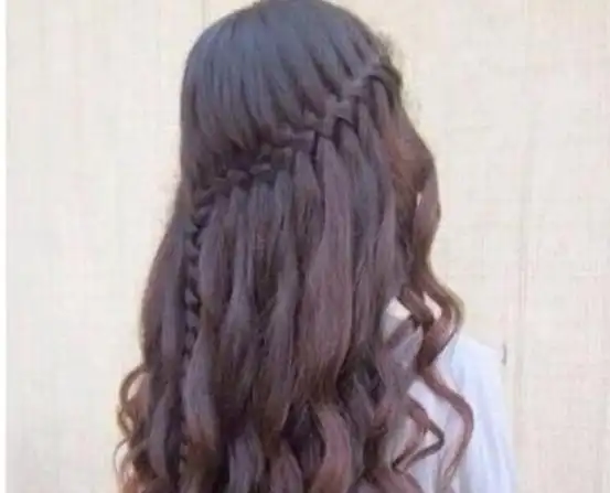 简单大气好看卷发编发发型造型