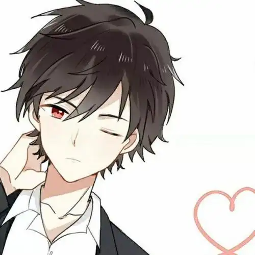 二次元情头漫画快看黑发赤瞳冷漠男头