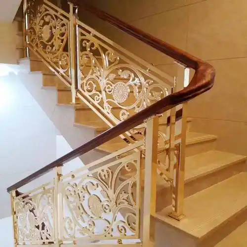 商洛别墅铜扶手铜楼梯如何装修如何选择款式