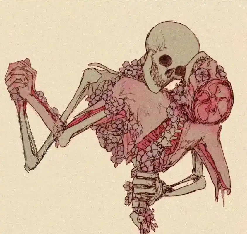 花 骷髅与至死不渝的爱  - 抖音