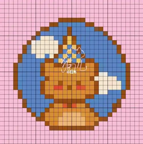钩针图解  #像素图  #拼豆