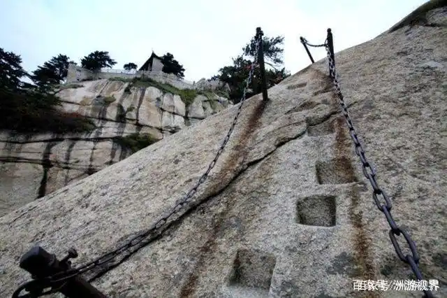 以险闻名的华山,6大绝险景点体验"华山论剑"的美妙,谨慎前往