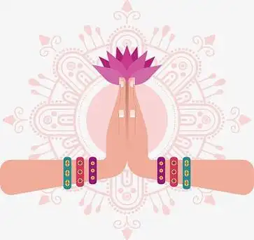 png印度合十礼png虔诚的祷告png中国风光矢量png双手合十致敬png莲花
