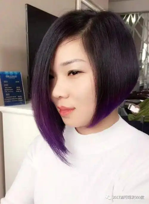 2018短发流行"不对称"