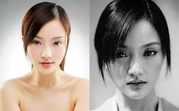 李小璐(左)年轻时的五官跟周迅(右)相当神似.(图/翻摄网路)