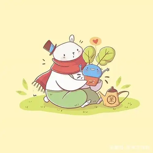 板绘插画,各种可爱的小动物,画风太萌了