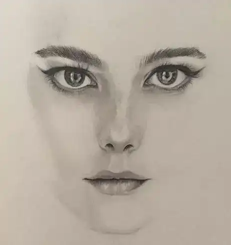 人物头像素描时如何准确画出三庭五眼的位置