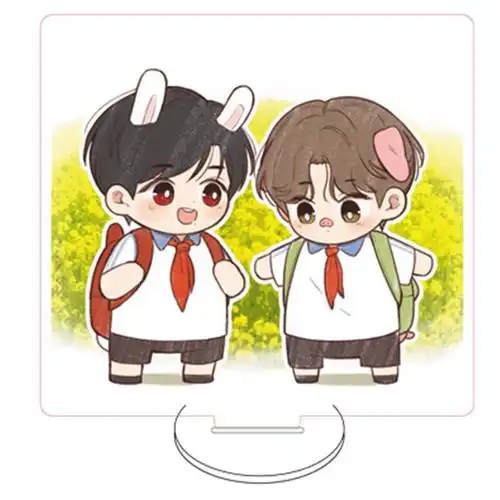 肖战王一博周边博君一肖动漫q版双面亚克力立牌桌面卡通摆件礼品毕柯