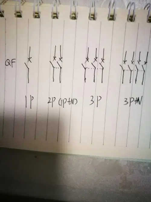 2p空气开关符号怎么写