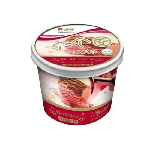 伊利六个圈(草莓香草巧克力味)冰淇淋200g