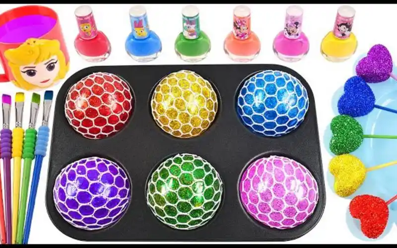 儿童益智手工玩具,史莱姆粘液变成解压球玩具