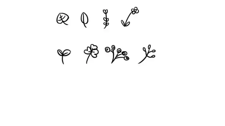 点缀装饰小图案简笔画小图案怎么画好看