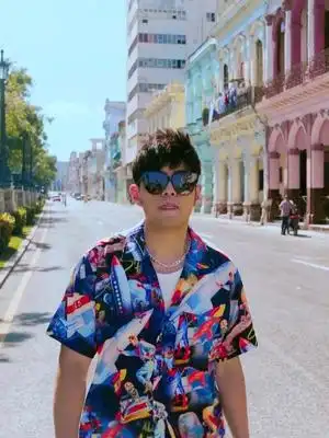 周游记游记周杰伦mojito休闲松花古巴沙滩衬衣外套男女衬衫