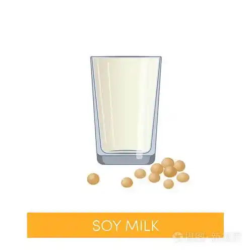 豆浆矢量图标非乳奶概念