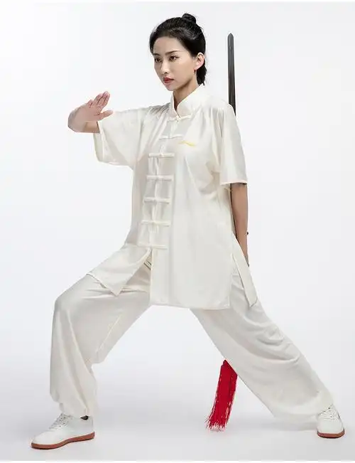 李宁lining太极服短袖款春夏秋季款男女通用武术服练功服武术比赛太极