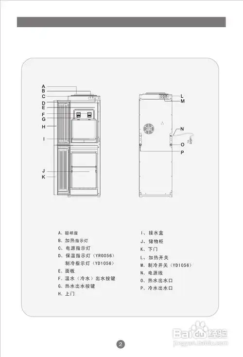 海尔饮水机yd0056/yd1056使用说明书