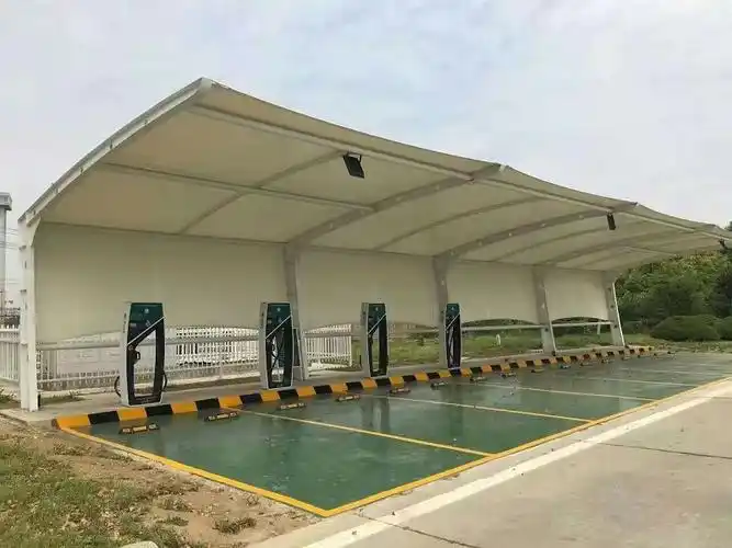 体育看台安装_污水池加盖设计_电动车充电桩车棚批发-子晨膜结构工程