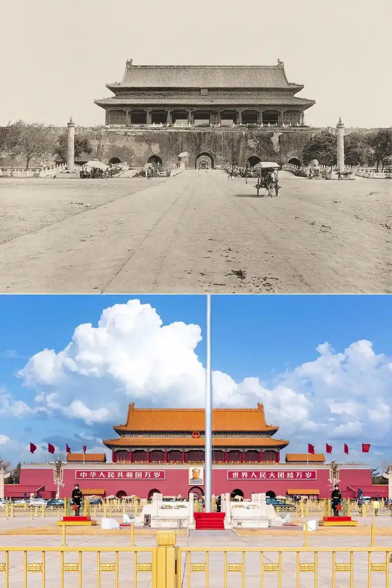 故宫旧照片拍摄的背景是1900年八国联 - 抖音