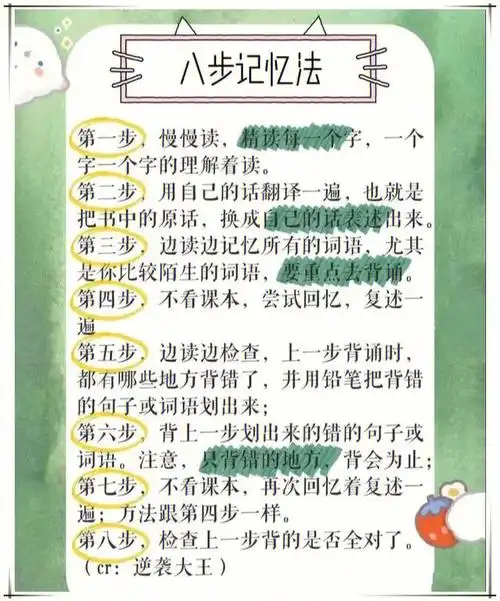 6种高效的记忆方法