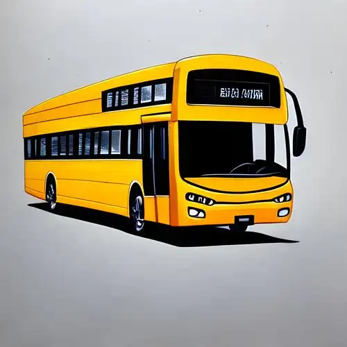 公交车卡通图片简笔画