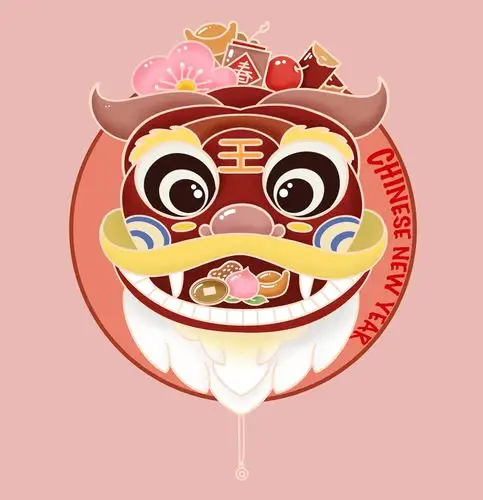 新年狮头图标