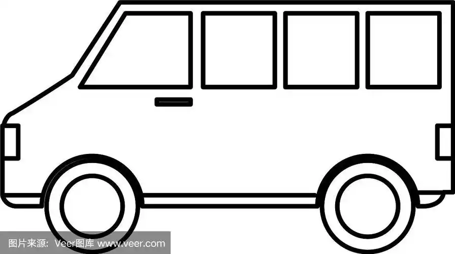 van车辆孤立图标