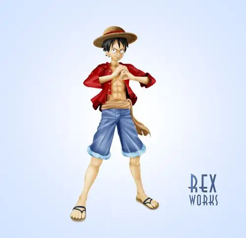 鼠绘海贼王,路飞新世界造型