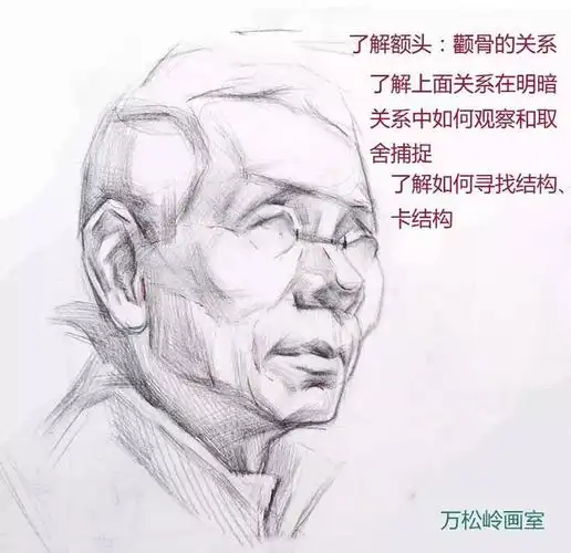 【万松岭精品课件】人物头像素描画法分析
