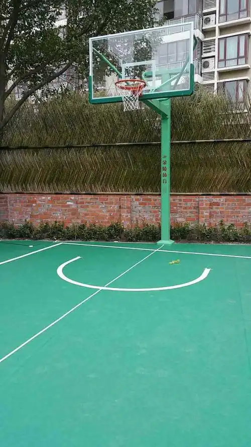 金陵体育器材室外篮球架11232固定单臂篮球架gdj-1ab地埋式篮球架