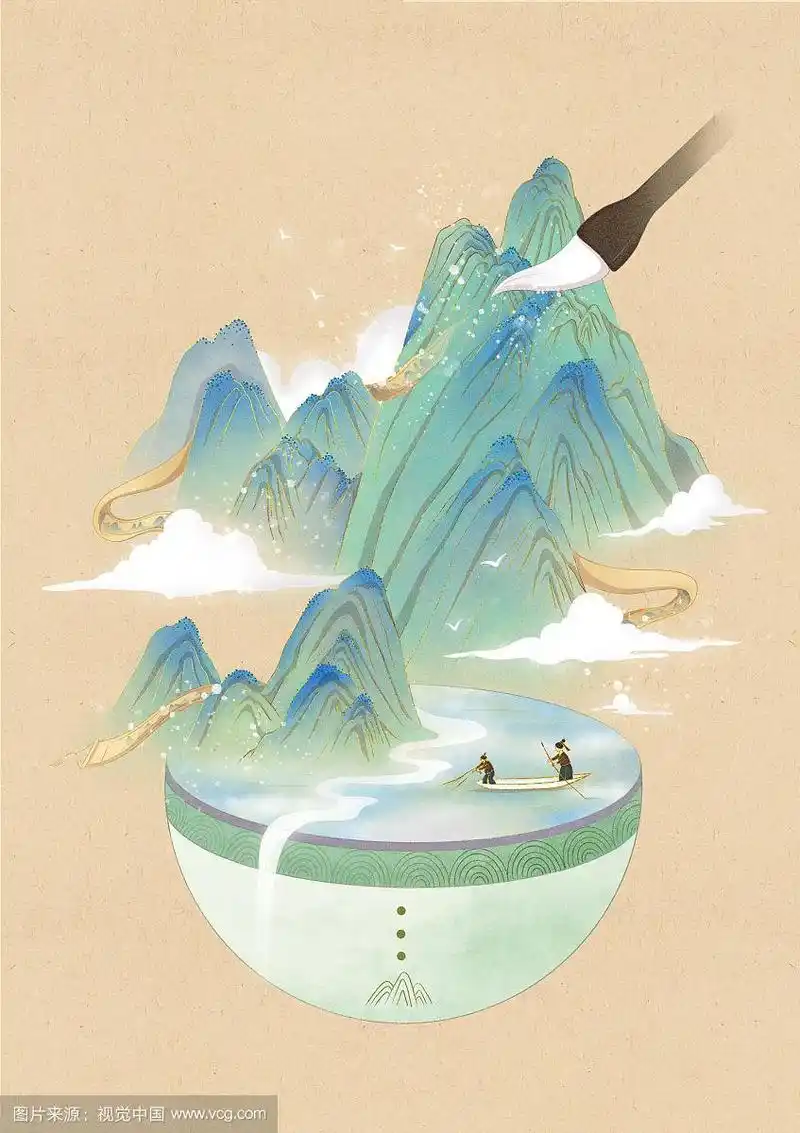 文物小插图-《千里江山图》