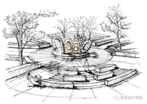 景观小品雕塑手绘线稿 - 搜狗图片搜索