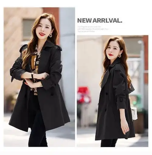 天猫质量(有内里)中长款风衣新款休闲显瘦洋气外套