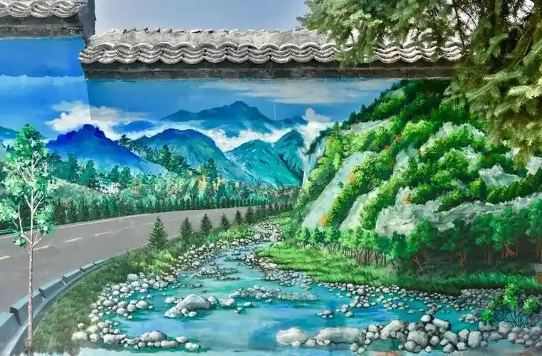 太白县桃川镇美丽乡村3d来增彩是真是画亦难分