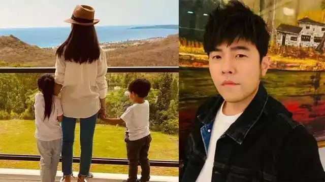 周杰伦与昆凌一家四口幸福美满.