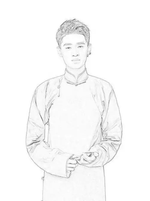 秦霄贤人物简笔画