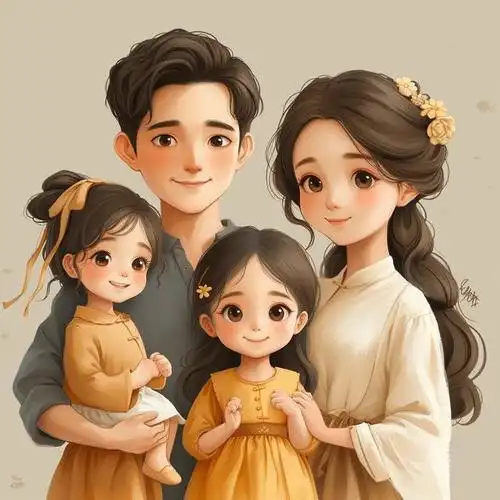 亲子头像|2024一家四口姐妹「合集1」